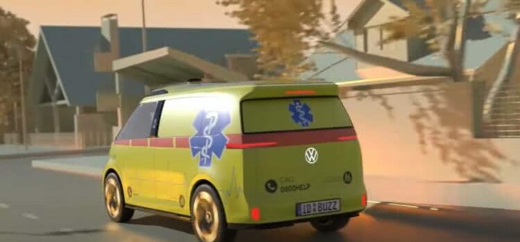 Volkswagen revela Kombi elétrica como ambulância