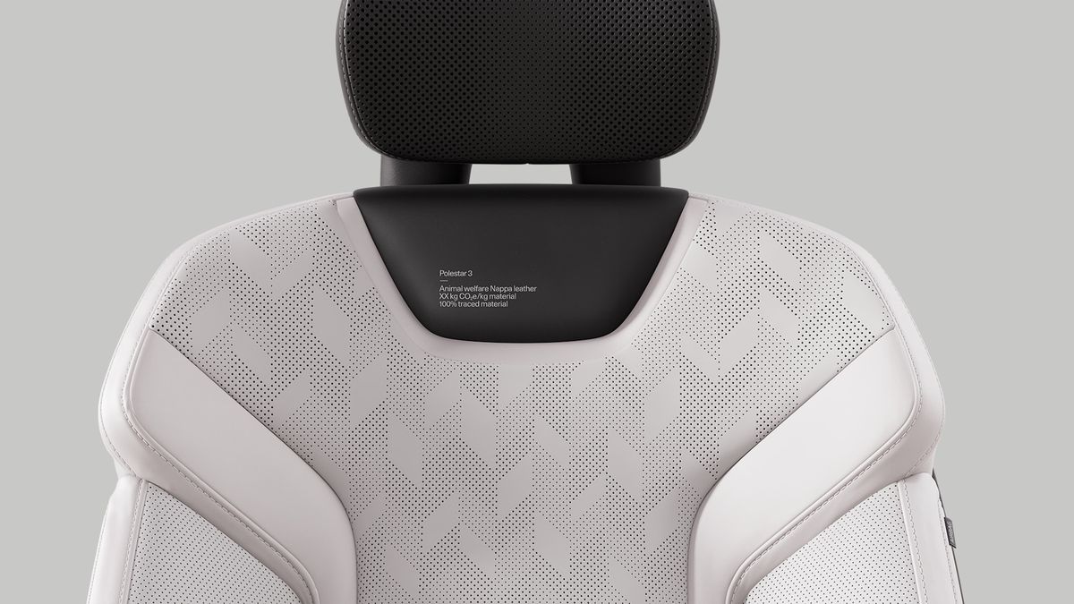 Polestar 3 Seat Labels proclamam as credenciais 'verdes'