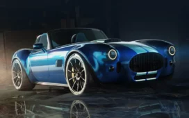 AC Cobra com motor V8 e carroceria de carbono