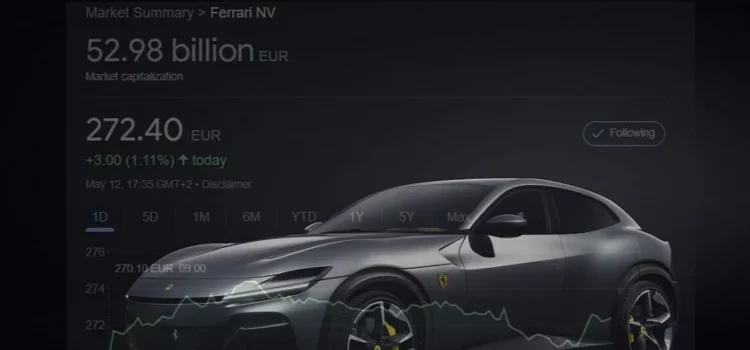 Ferrari atinge € 53 bilhões em valor de mercado