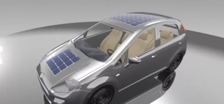 Carro híbrido movido a energia solar explode