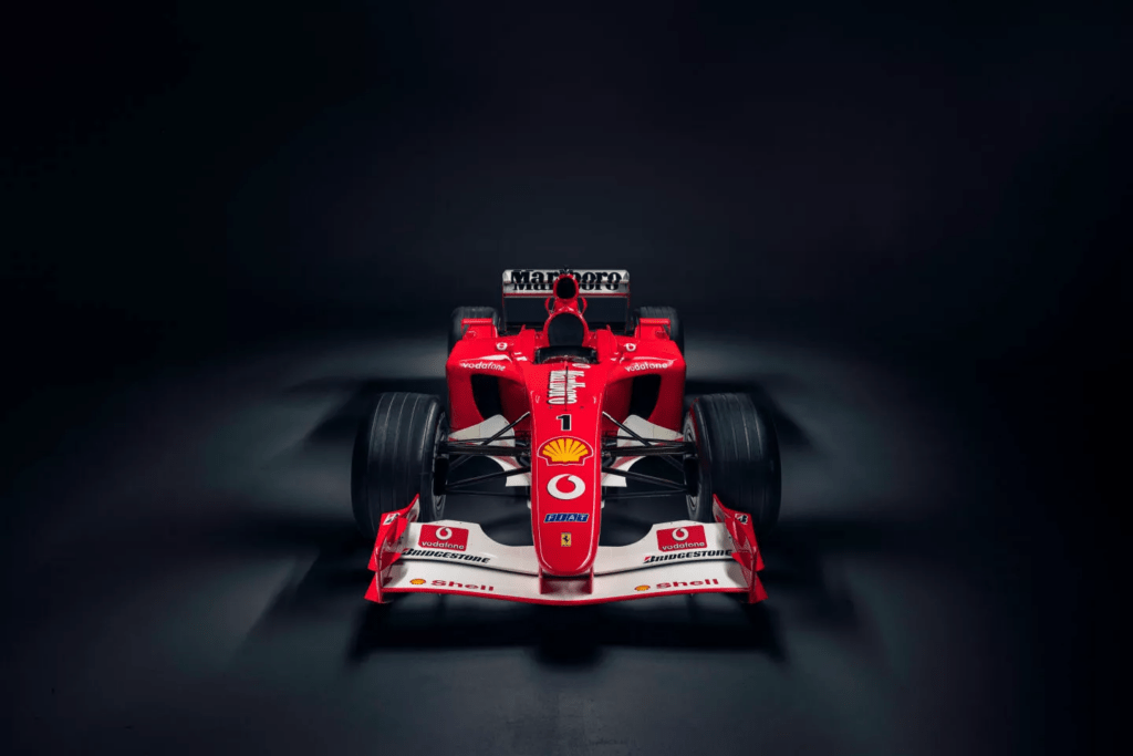 F2001b de Michael Schumacher vai a leilão